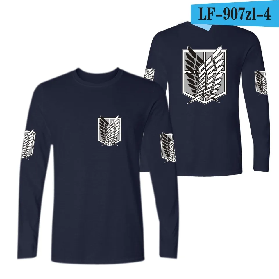 Толстовка атака на Титанов свитеры и пуловеры в стиле аниме уличные топы унисекс