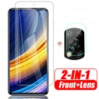 1 в 2 защитный чехол для камеры little poco x3 pro poko x 3 pocox3 nfc взрывозащищенные Защитные пленки из закаленного стекла