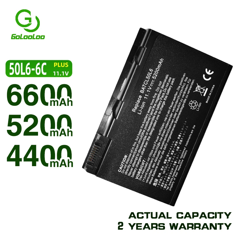 Аккумуляторная батарея Golooloo 11 1 В для ноутбука Acer BATBL50L6 Extensa 5200 TravelMate 2490 4200 4230 4283WLMi
