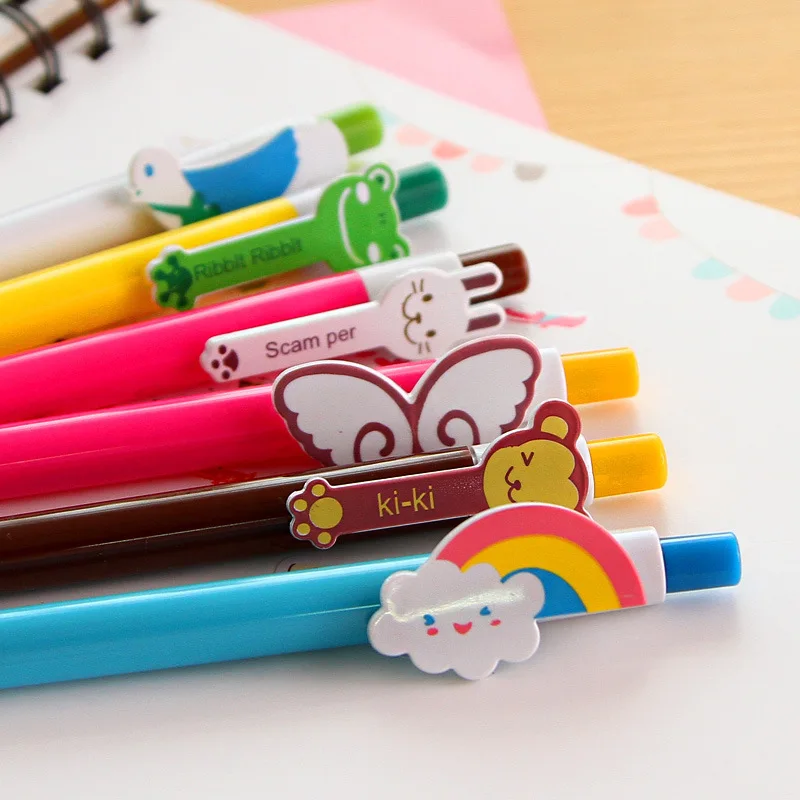 Sandro прессование животных радужные крылья Шариковая ручка мультфильм Милая