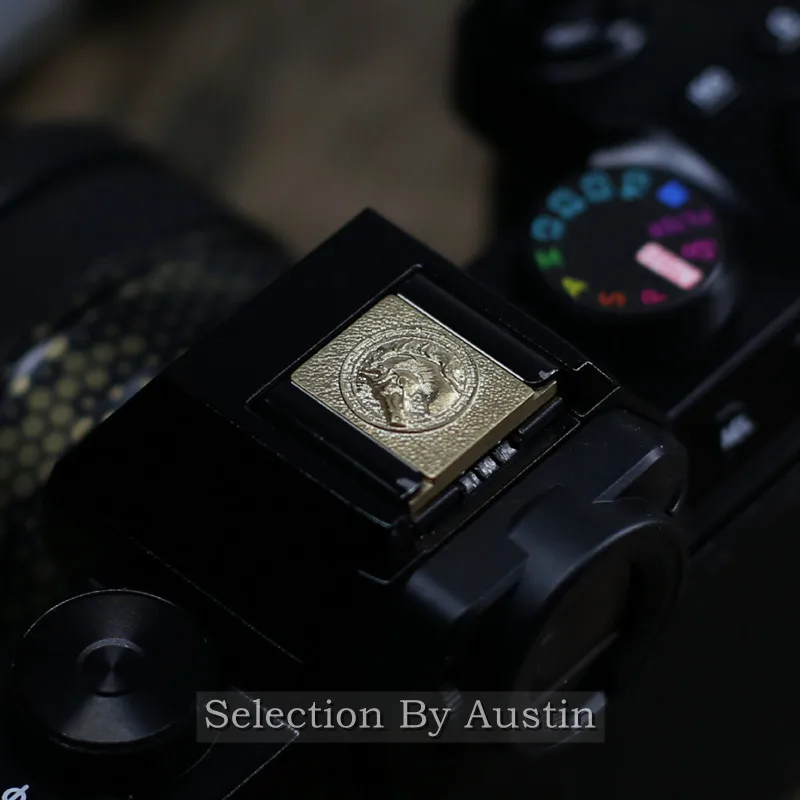 Латунная крышка горячего башмака кнопка спуска затвора для Sony A7C FUJI XS10 XT4 XE4 LEICA CANON