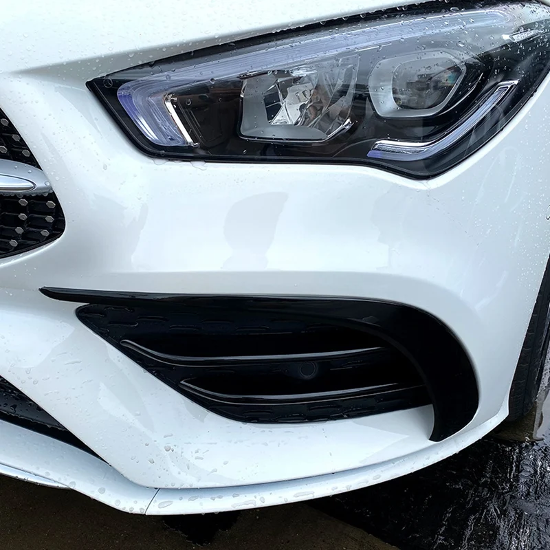 

Car Styling Front Bumper Fog Lamp Cover Trim Stickers Accessories for Mercedes Benz C Class CLA C118 CLA200 260 2020+