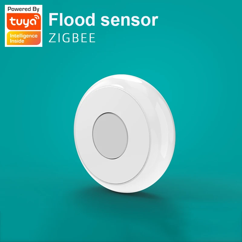 Датчик утечки воды Tuya ZigBee детектор с поддержкой приложения Zigbee Gateway 1/4 шт. |
