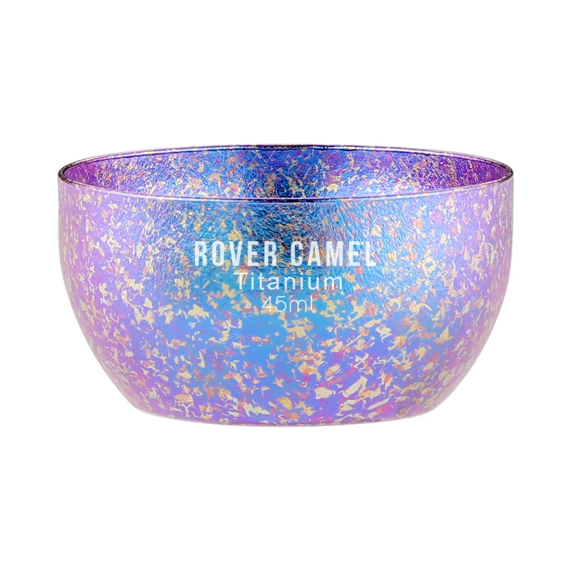 Маленькая чайная чашка Rover Camel из чистого титана для воды и льда кофе с двойной