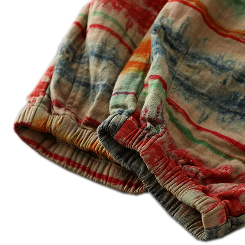 

Women Straight Pants Trousers for Autumn Winter Big Loose Long Straight Oversize Print Tie Dye Retro Vintage Casual A11121041