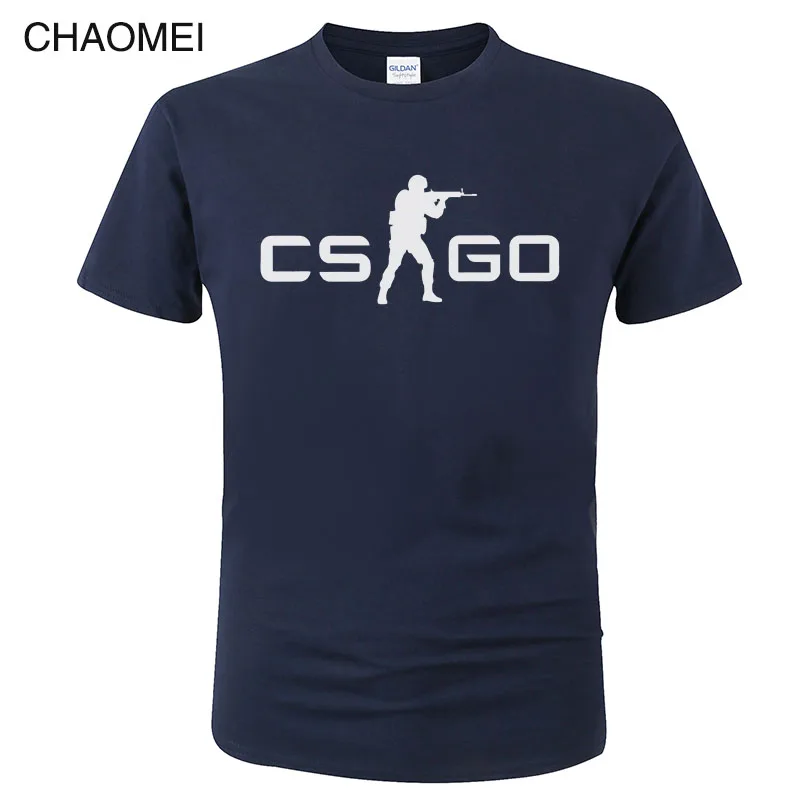 15 Игра CS GO Футболка мужская летняя футболка csgo высокое качество мужские футболки, брендовая одежда хип хоп топы Homme футболка C105 - Цвет: 15