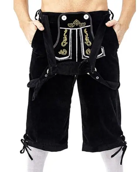 Black Pants Роскошный мужской костюм Октоберфест Костюм 3 шт./компл. немецкий баварский фестиваль пива мужские Косплей костюмы на Хэллоуин - Цвет: Black Pants