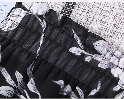 Женские эластичные шорты с высокой талией желтые цветочным принтом в Корейском