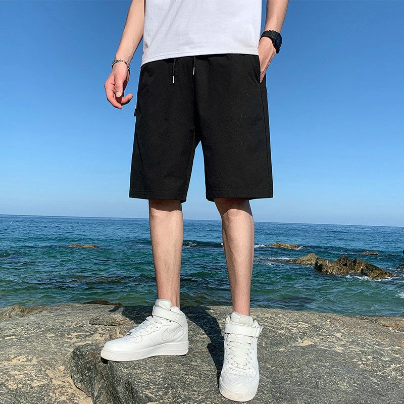 

Men Summer Cool Down Shorts Ice Silk Shorts air-conditioning Casual Loose quick-drying Shorts five-point Pants men's Sweatpants