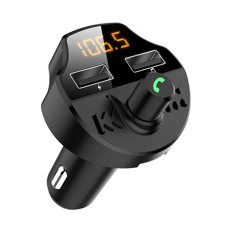 Fm-передатчик Bluetooth 5 0 Автомобильный MP3-плеер адаптер батарея напряжение снижение