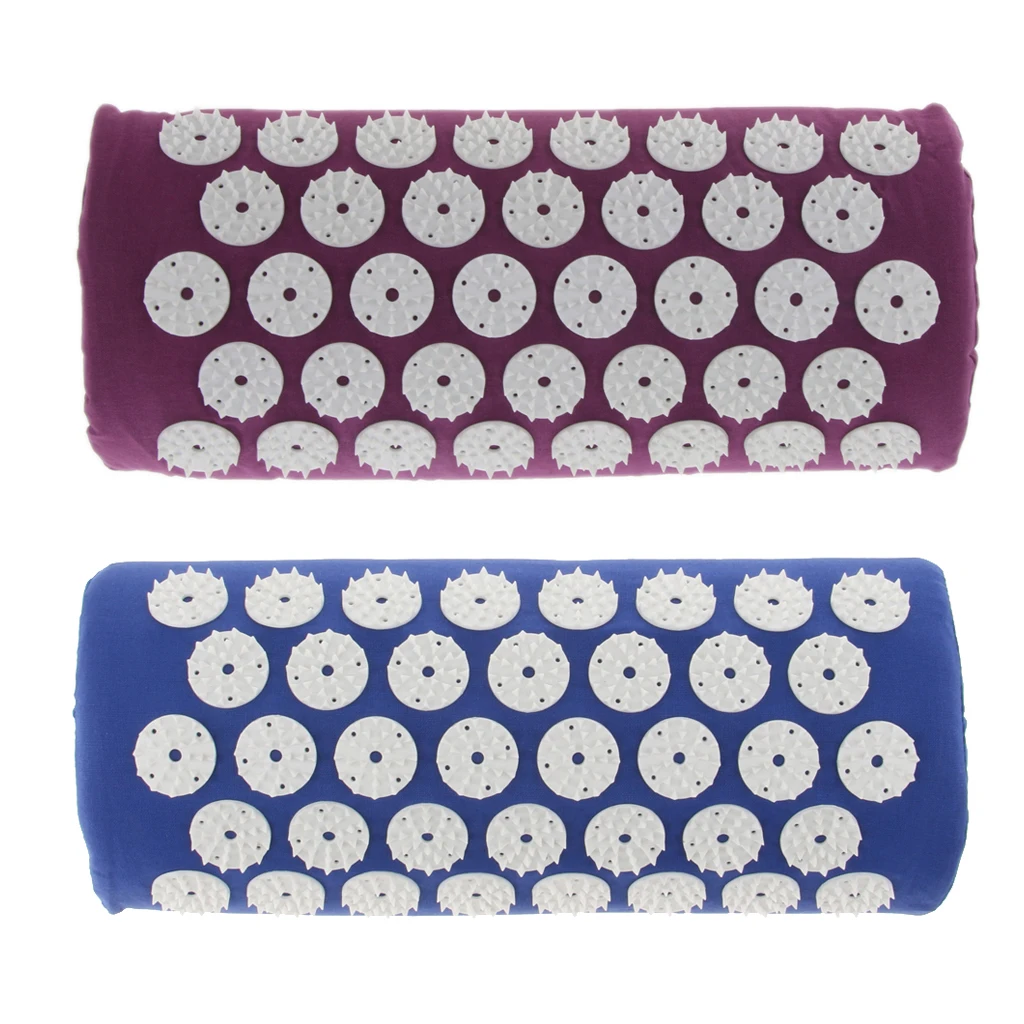

Pack of 2pcs, Comfort Breathable Acupuncture Massage Pillow Cushion for Head Pain Relieve Home Office Car