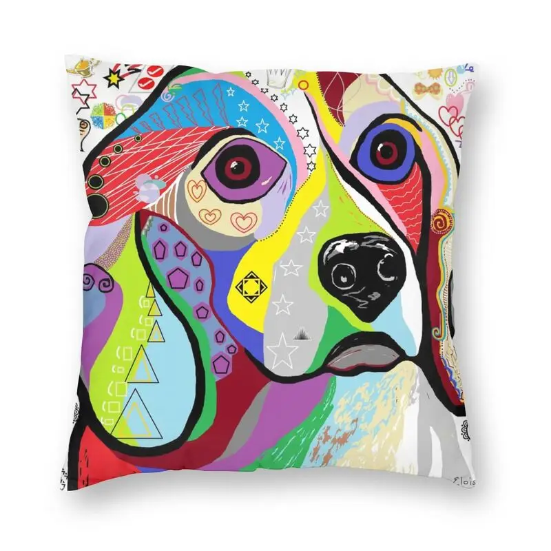 Чехол для подушки Beagle Dog с двусторонним рисунком животных чехол домашних подушка