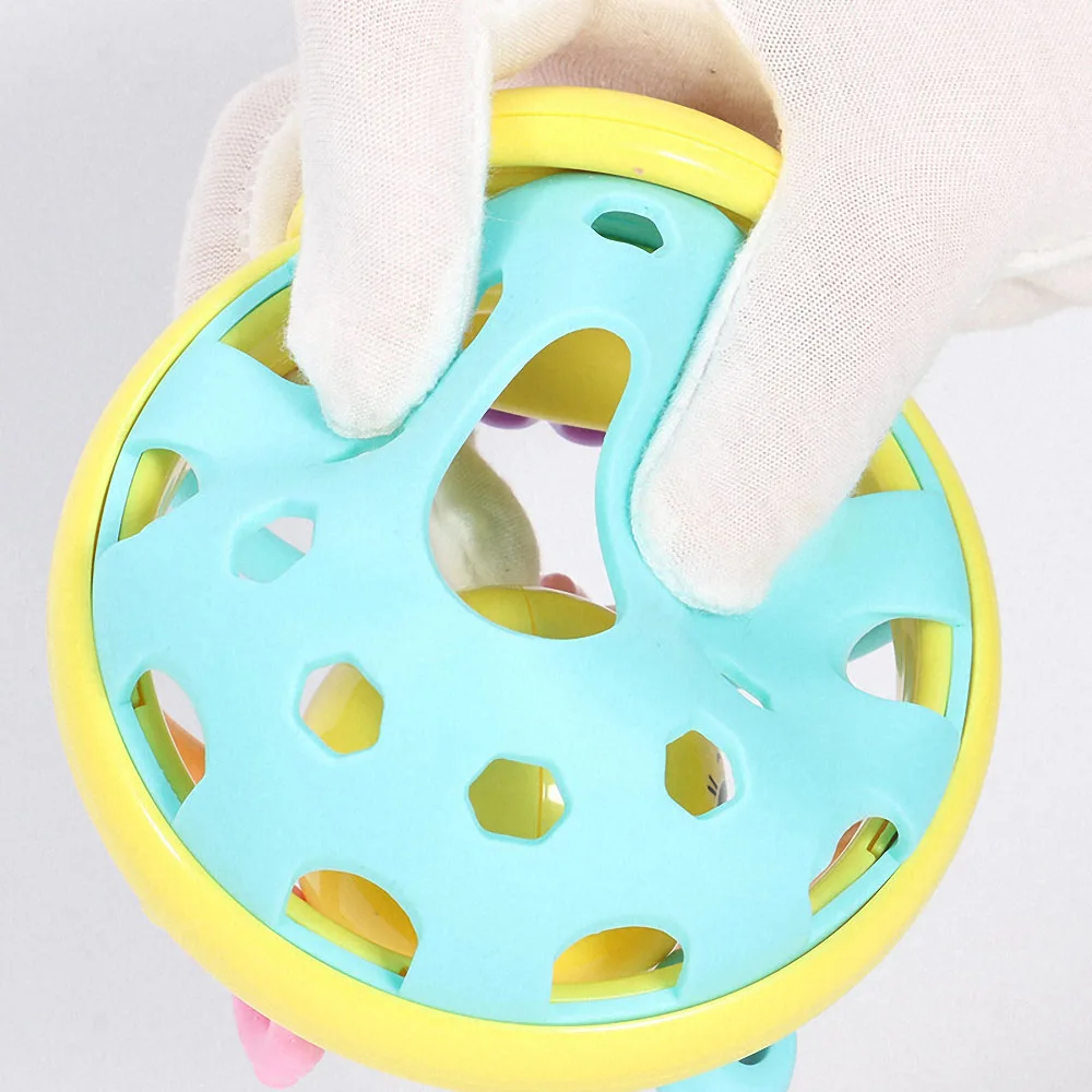 1pc Soft Rubber Cartoon Bee Musical Rattles Toddler Development Educational Toys Interactive Rattle Baby Bed Mobile Music