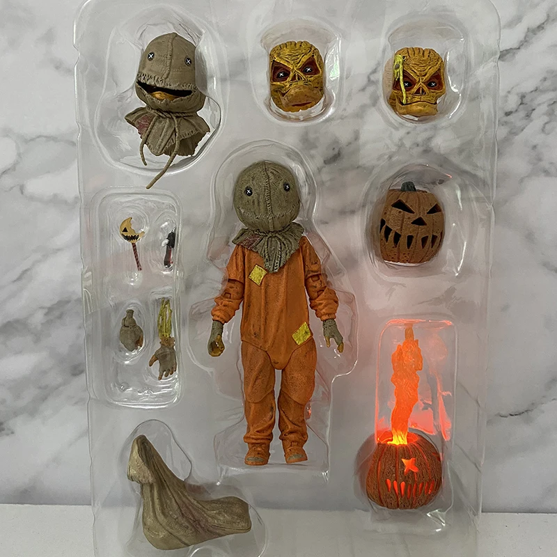 trick r treat figure sam clothed with bag lollipop halloween 2007 classic film movie neca figures model toy doll gift free global shipping