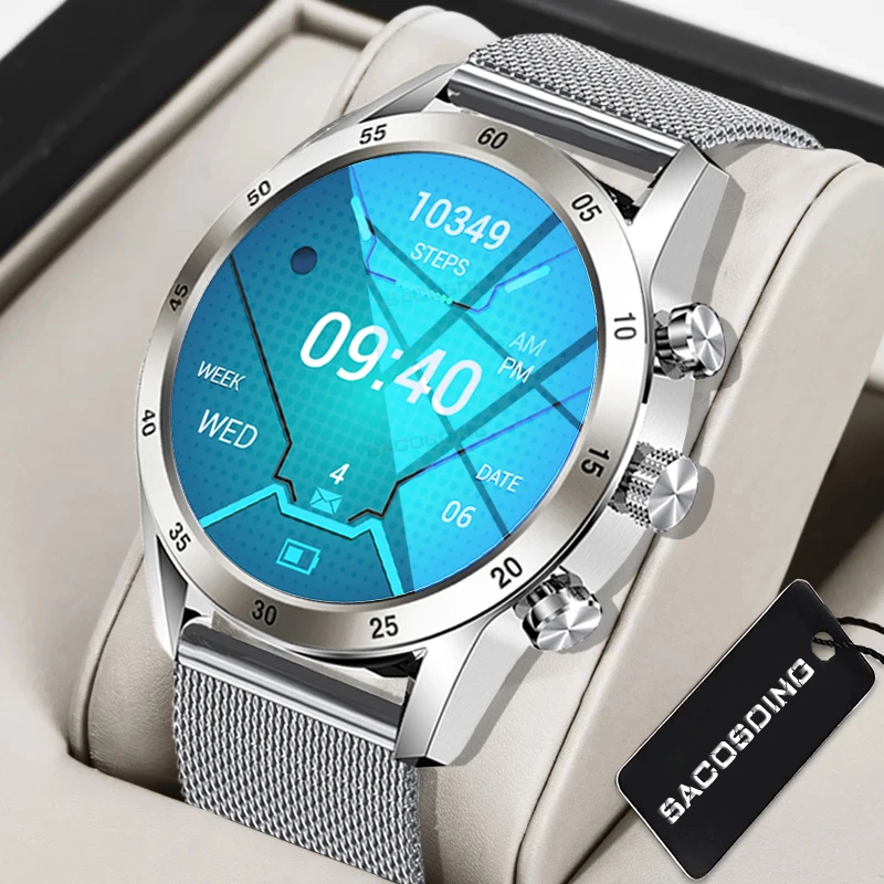 

2022 New Full Touch Screen Smart Watch Men Bluetooth Call Waterproof Heart Rate Sport Fitness Tracker Smartwatch For iOS Android