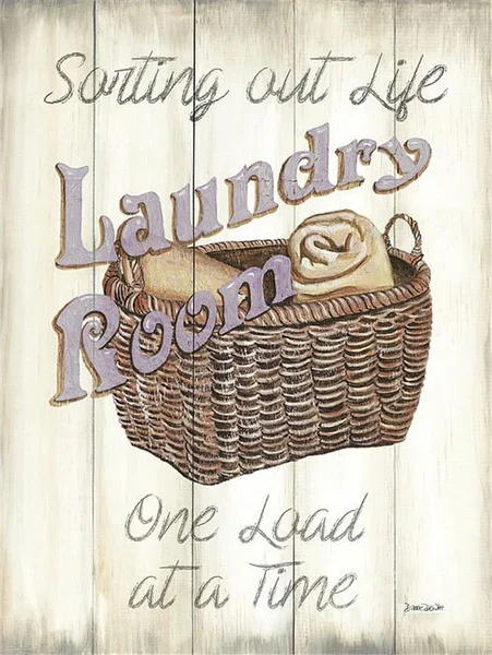 

Vintage Laundry Room Sorting Out Life One Load at a Time Metal Tin Sign 8x12 Inch