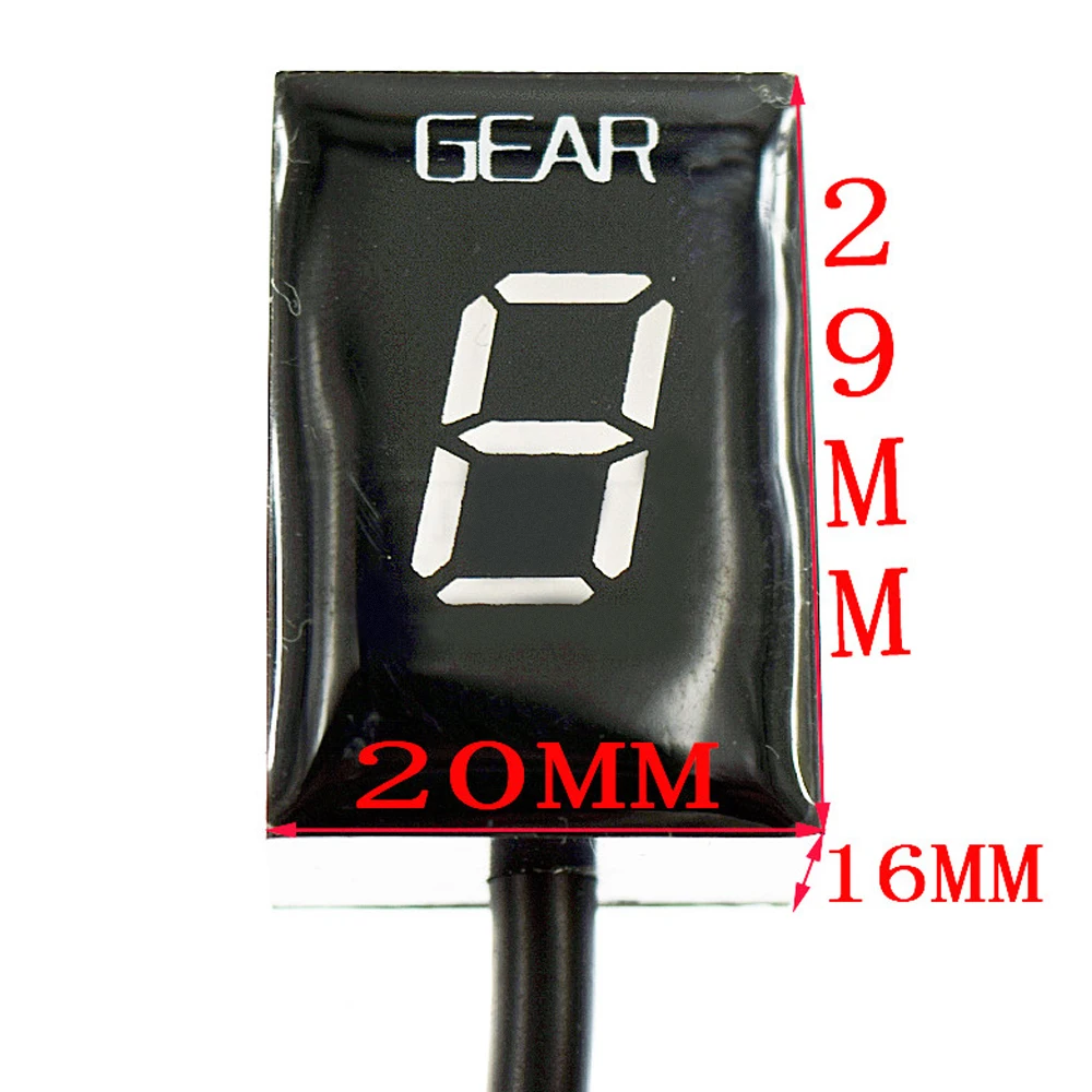 Электроника с ЖК дисплеем для мотоцикла 6 Скоростной индикатор уровня Шестерни 1