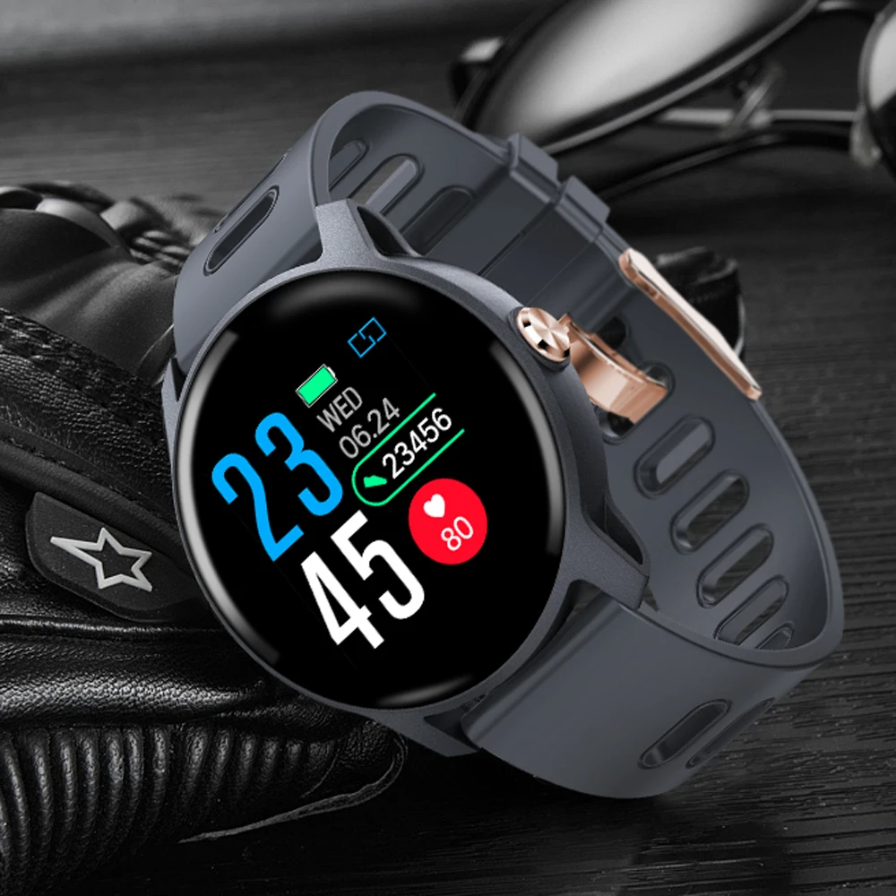 

new Men Smart Watch S08 Plus Fitness Tracker Heart Rate Monitor Pedometer IP68 Waterproof Women Smartwatch For Android IOS Pho