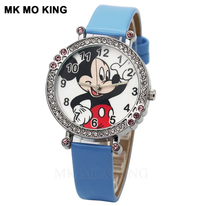 Роскошные Стразы с воздушным охлаждением модные детские кварцевые наручные часы