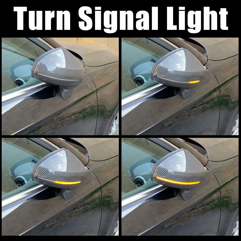 

Scroll Side Rearview Mirror LED Dynamic Turn Signal Flashing Light Blinker for Audi A3 8V S3 RS3 2013 2014 2015 2016 2017 2018
