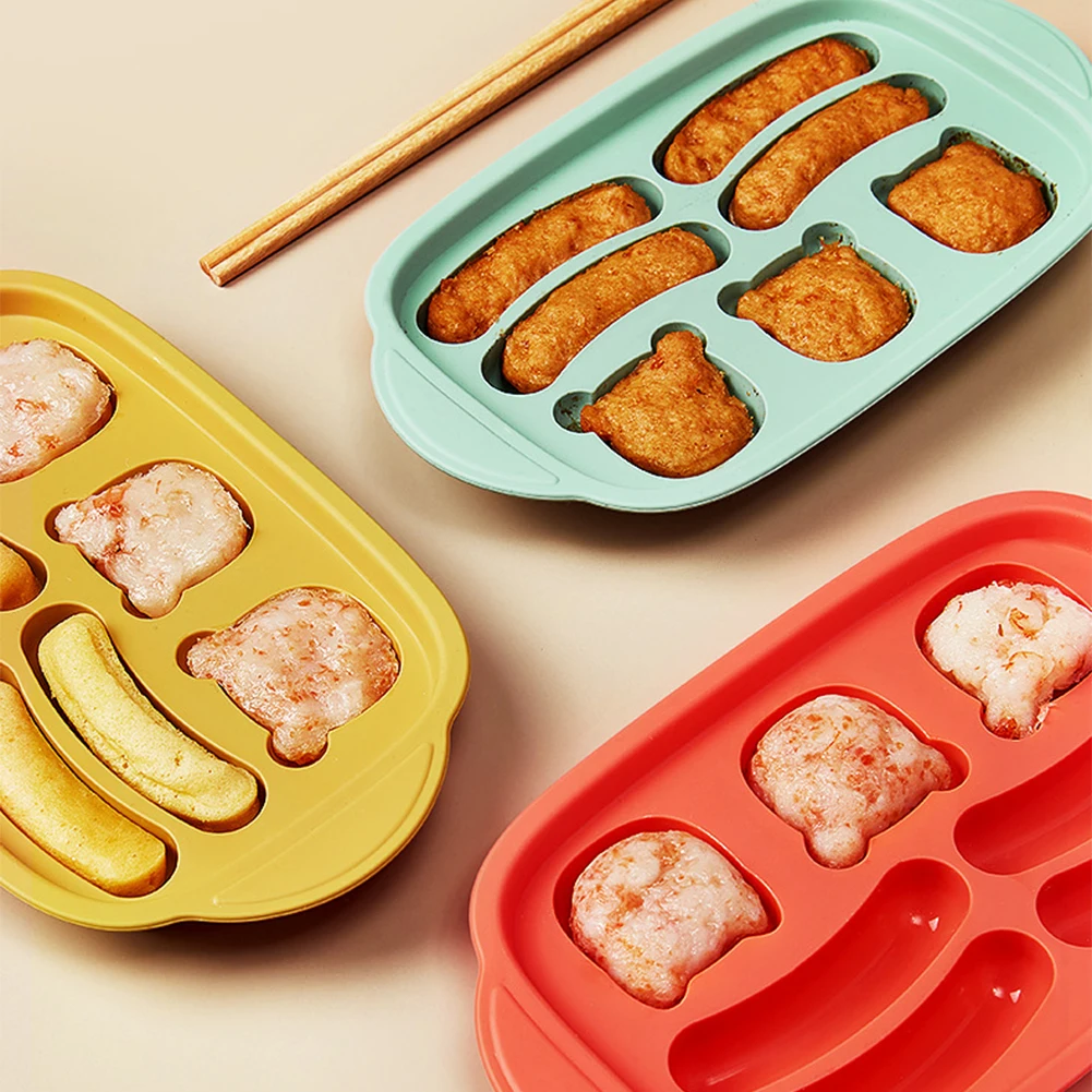 

Silicone Mold Sausage Shape Mold Homemade Hot Dog Maker Heat Resistant Non Stick Mold Baby Food Maker Decorating Tools Resin Art