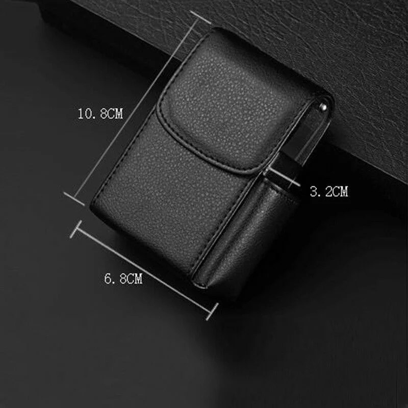 1 шт. чехол для сигарет из искусственной кожи сумка табака держатель зажигалки
