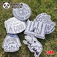 outdoor adventure hiking adventure stickers for car styling bike phone motorcycle laptop travel luggage diy toy 3m sticker