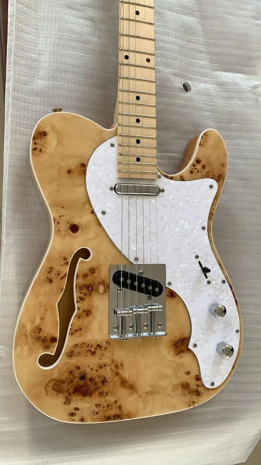 Бесплатная доставка новая гитара электрическая модель TEL птичий глаз из