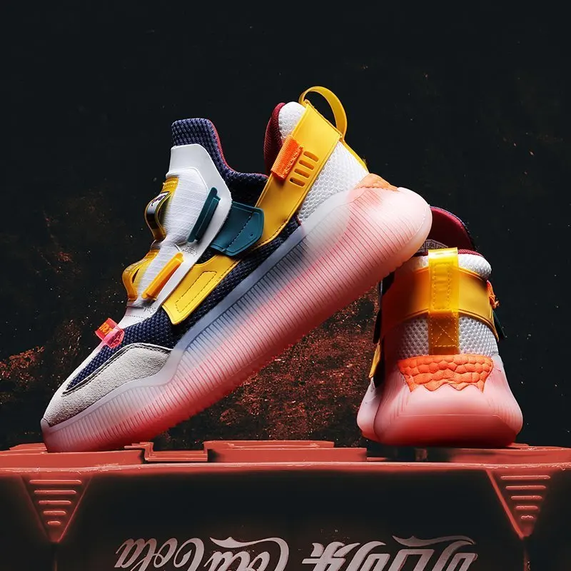 

Fashion High Top Men Sneakers Loafers Men Platform White Chunky Sneakers Men Hip Hop Street Shoes Tenis Masculino Dropshipping