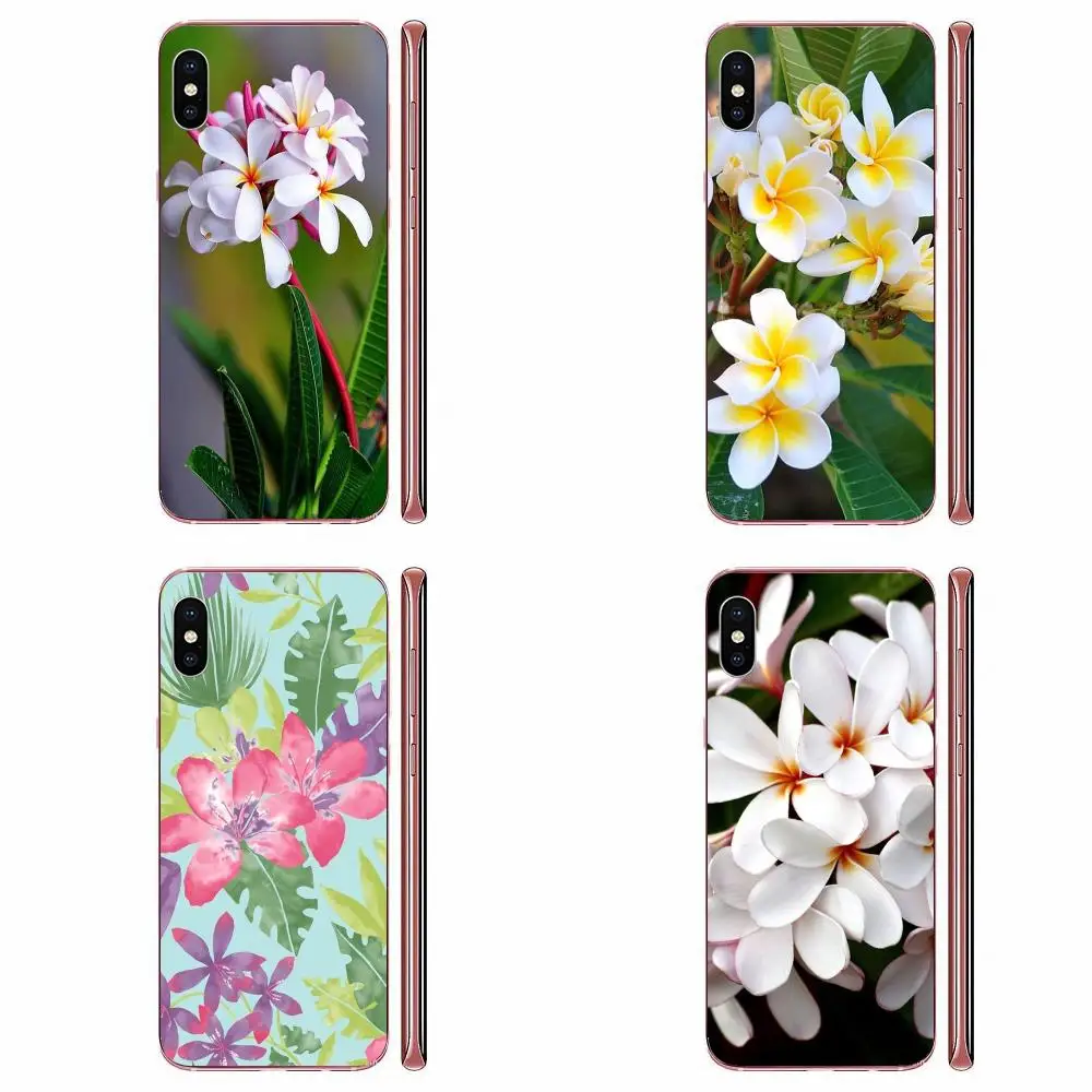 Плюмерия цветы Гавайские тропические мягкие чехлы для Huawei Honor 4C 5A 5C 5X 6 6A 6X 7 7A 7C 7X 8 8C
