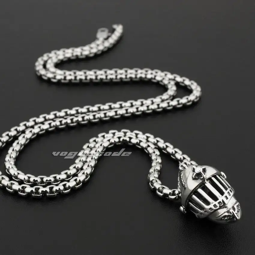 925 пробы Серебряный рыцарский шлем средневековый крестоносый мужской Байкерский