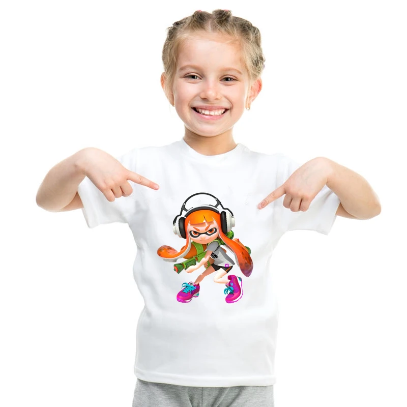 

Футболка детская свободного покроя с коротким рукавом и круглым вырезом