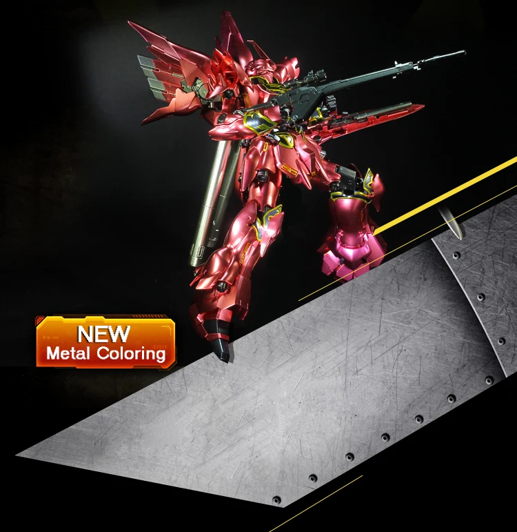 BANDAI RG 1/144 MSN-06S Sinanju gunдамская металлическая раскраска экшн-игрушки Фигурки до сборки модель Boys'Favorite подарок
