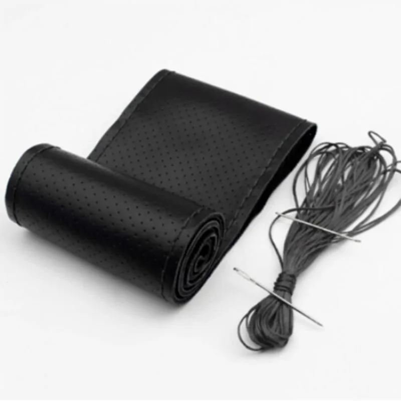 Натуральная кожа чехол рулевого колеса автомобиля Universal For Toyota Wish Mark X Supra Gt86 4runner