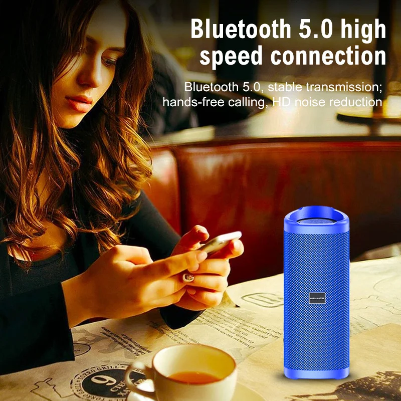 Портативная Bluetooth-Колонка D6 Беспроводная колонка с басами студийная AUX TF-карта