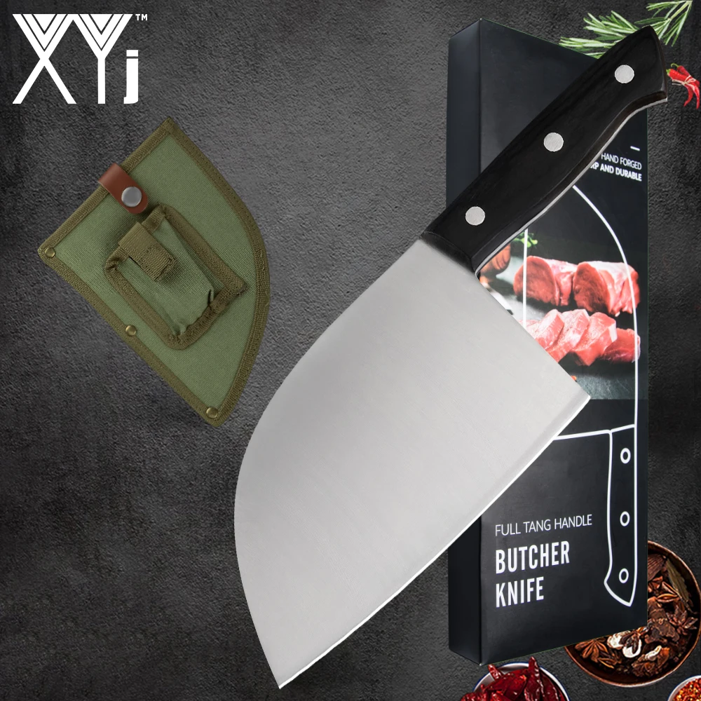 XYj нож мясника из нержавеющей стали кожаный Подарочная коробка охотничий