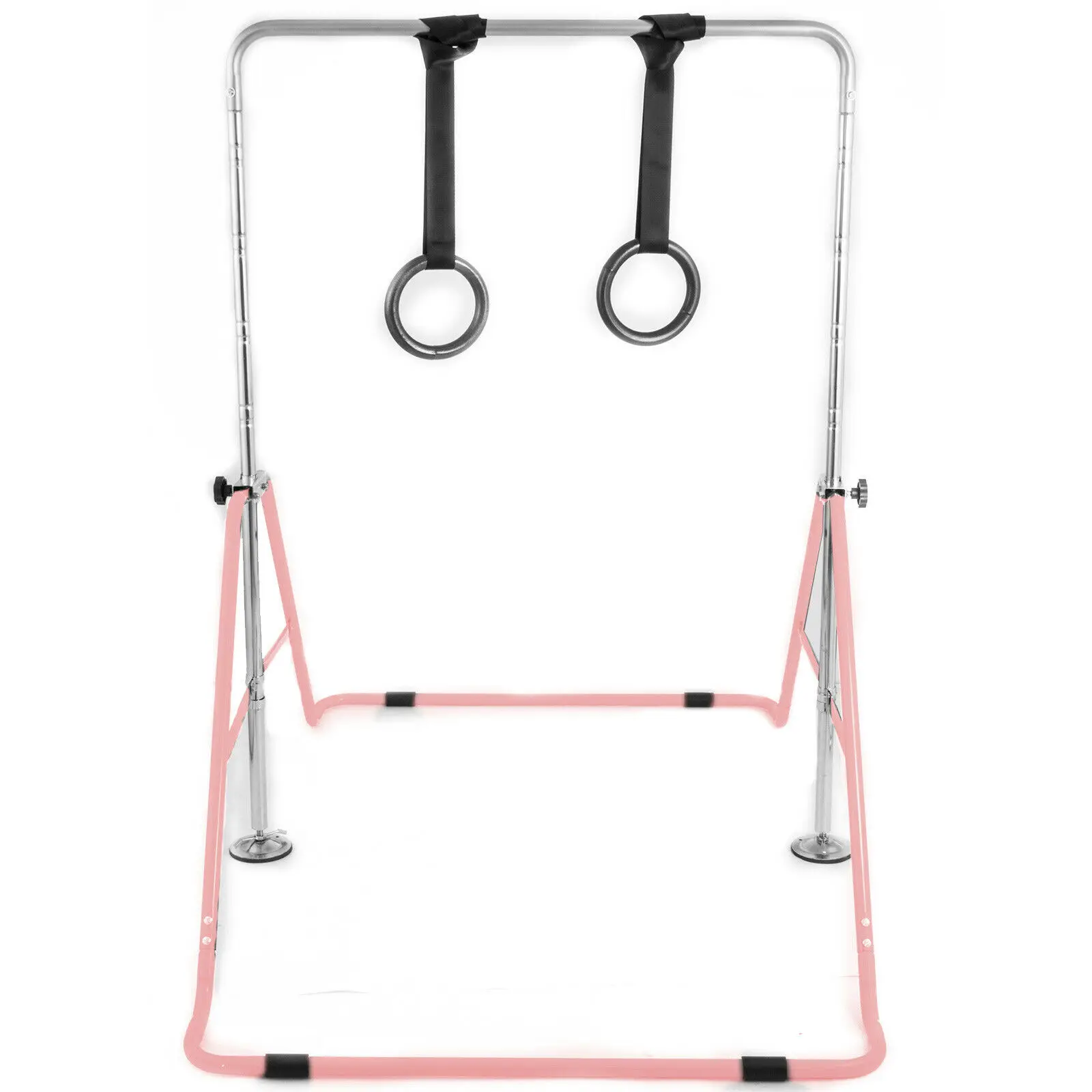 VEVOR Kids Adjustable Gymnastics Horizontal Bar 130LBS Kip Bar Climbing Tower Gym