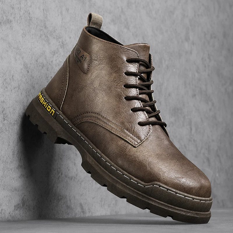 

heelshoes masculino leather high men's coturno cowboy BOOTS para dress for magnum men hombre boot summer ANKLE MEN top army