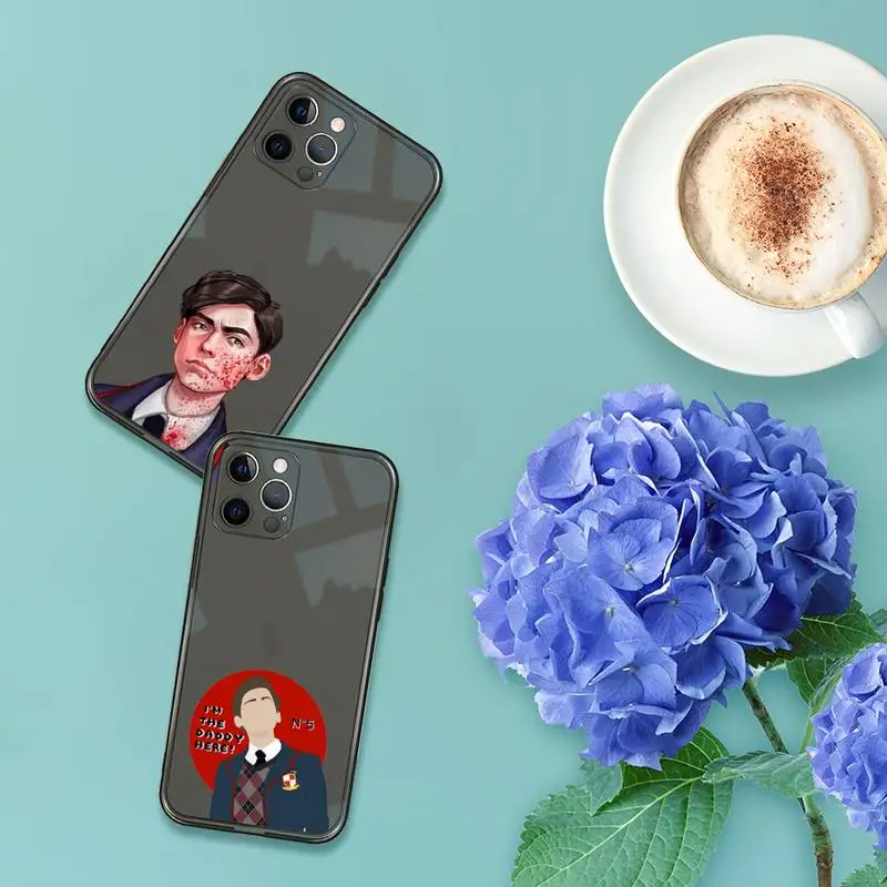 

Umbrella Academy Phone Case For iPhone 12 11 8 7 se 2020 pro X XS XR MAX Plus Black Transparent Cover