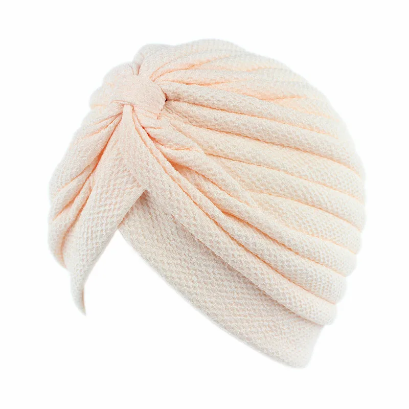 Тюрбан шляпа Индия Hijabs шапки мусульманские женщины простая эластичная ткань