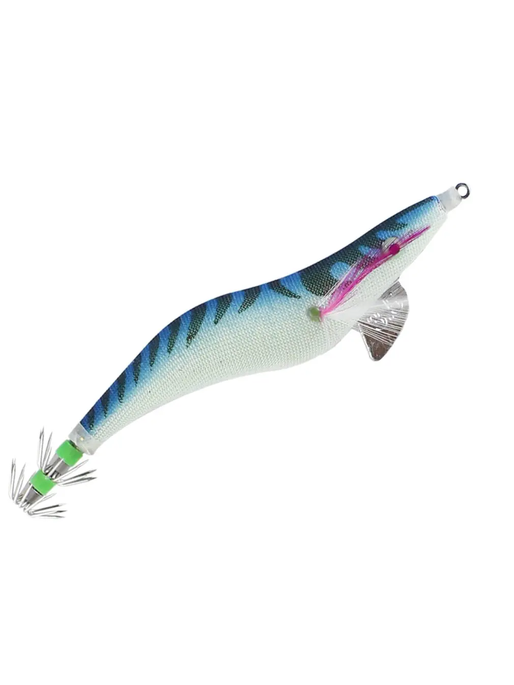 

Wood Shrimp Fake Bait Squid Hook Lure Fish Bait Set Super Sharp Hook Durable Fish Bait Double Umbrella Hook