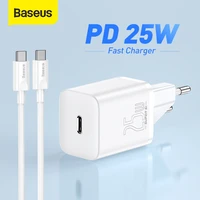 baseus usb c charger 25w support type c pd fast charging portable phone charger for samsung s20 s21 ultra xiaomi 10 pro tablet