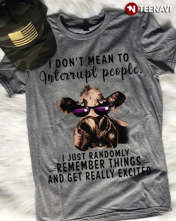 Я не хочу чтобы Interupt людей коровы я просто случайно запоминаю вещи и получить по