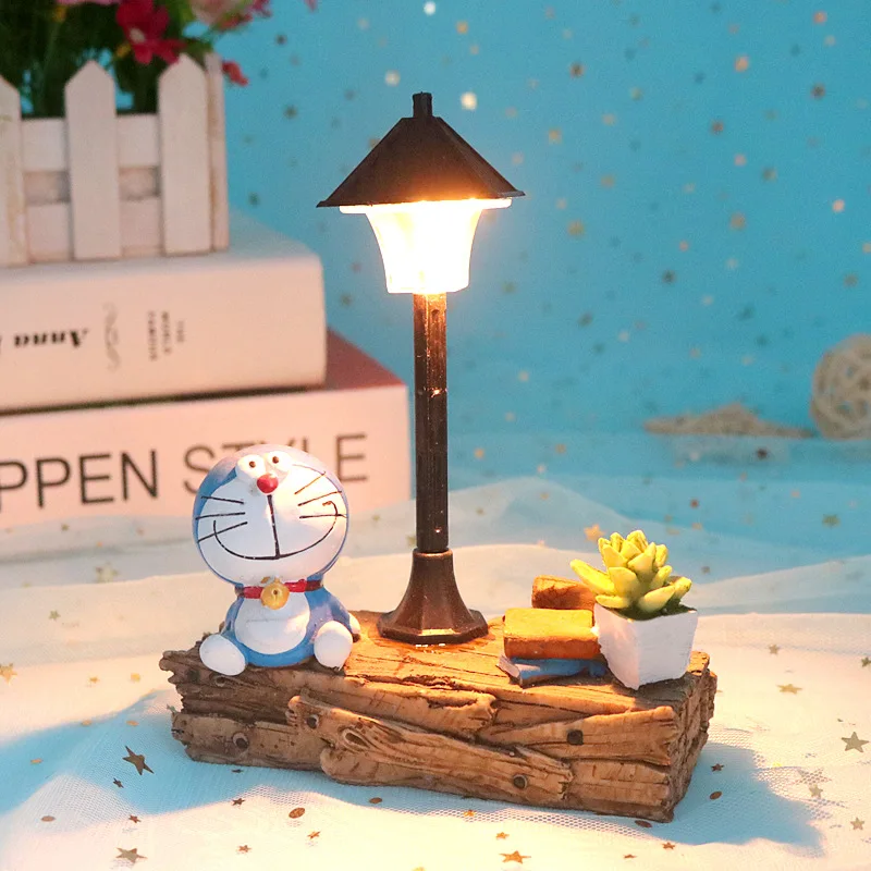 Фигурки куклы игрушки фигурка Doraemon Ночной светильник мини Светодиодная