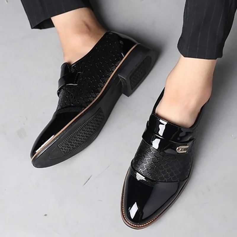 

Mens Shoes Casual Plus Size 45-48 Loafers Solid Non Slip Leather Shoes Men Buckle Strap Cozy Driving Shoes Man