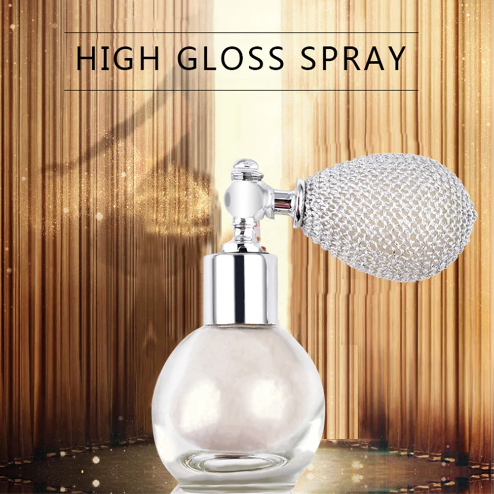 

Highlighter Powder Spray High Gloss Glitter Powder Spray Shimmer Sparkle Powder Makeup for Face Body