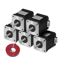 17HS8401S 5pcs Nema17 Stepper Motor 4-lead 48mm 78Oz-in 1.8a Nema 17 motor 42BYGH 1.7A motor for 3D printer CR10 CR10S CR10 PRO