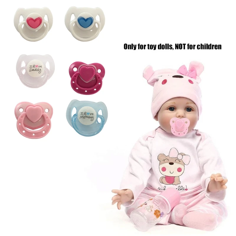 

Simulation Magnetic Dummy Toy Pacifier Newborn Doll Accessories Dummy for Lifelike Baby Boys and Girls Dolls Christmas Gift