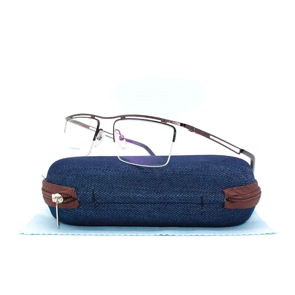 LuckTime трендовая полуоправа из сплава для мужчин оправа очков Модные