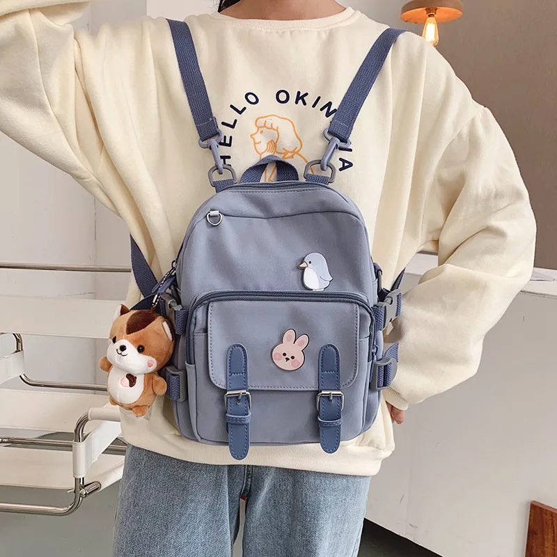 Модный мини-рюкзак для женщин, милая сумка на плечо для девочек-подростков, Многофункциональный Маленький ранец, дамские дорожные школьные ...